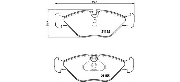 P71005 Brembo Передні гальмівні колодки