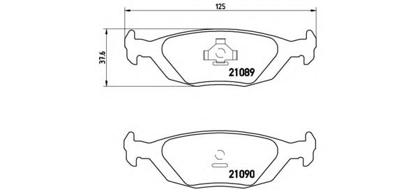 P71003 Brembo Колодки гальмівні задні, дискові