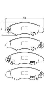 P78012 Brembo Передні гальмівні колодки