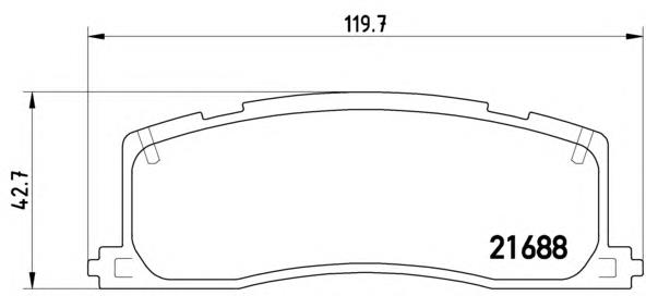 Задні гальмівні колодки Brembo P83030 ціна, від 19.16 USD