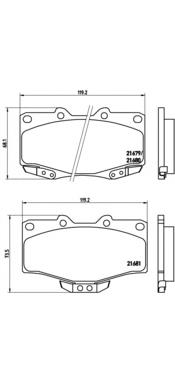 P83009 Brembo Передні гальмівні колодки