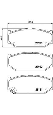 Купити P79023 Brembo Колодки гальмівні передні, дискові