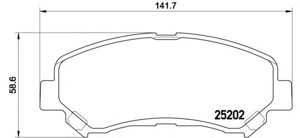 Тормозні колодки Brembo P79028