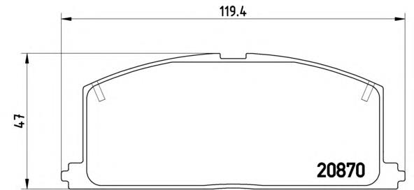 P83011 Brembo Передні гальмівні колодки