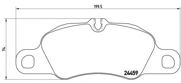 Колодки гальмівні передні, дискові P65019 Brembo