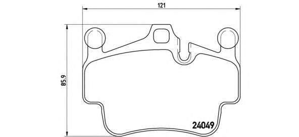Тормозні колодки Brembo P65015