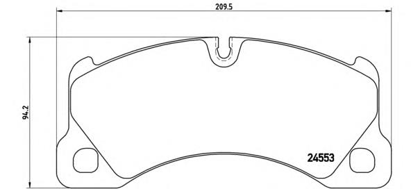 Гальмівні колодки Brembo P65017 ціна, від 142.51 USD