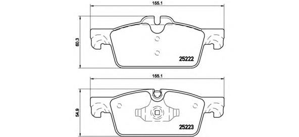 Купити P61112 Brembo Колодки гальмівні передні, дискові