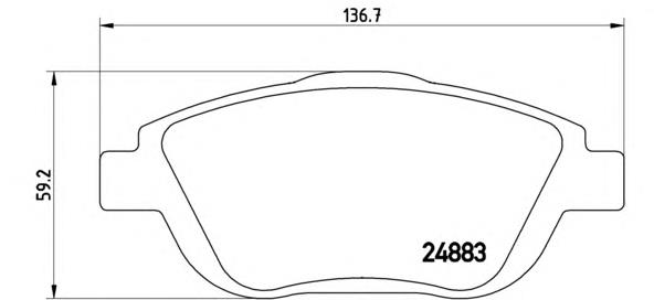 Гальмівні колодки Brembo P61103 ціна, від 35.50 USD