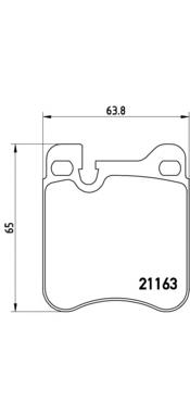 Задні гальмівні колодки Brembo P65010 ціна, від 37.48 USD