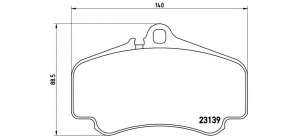 Колодки гальмівні передні, дискові P65011 Brembo