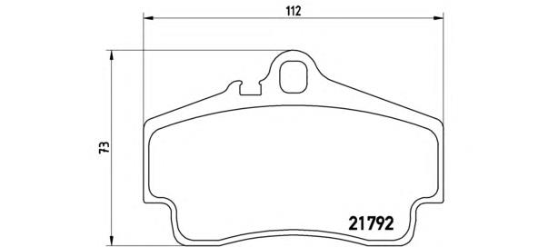 Задні гальмівні колодки Brembo P65008 ціна, від 44.58 USD
