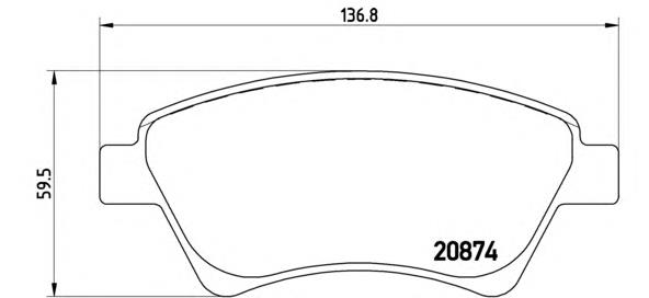 Гальмівні колодки Brembo P68034 ціна, від 24.11 USD