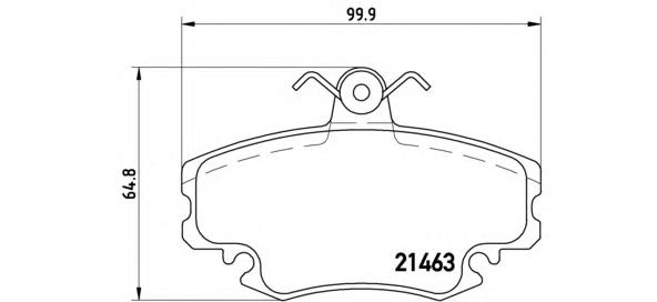 Купити P68038 Brembo Колодки гальмівні передні, дискові