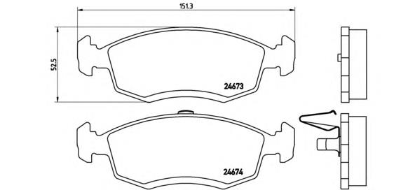 P68039 Brembo Передні гальмівні колодки