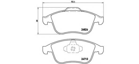 P68052 Brembo Передні гальмівні колодки