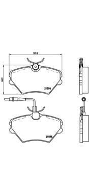 Тормозні колодки Brembo P68022