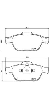 Гальмівні колодки Brembo P68030 ціна, від 25.28 USD