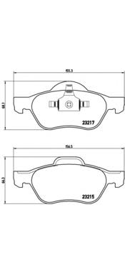 Купити P68029 Brembo Колодки гальмівні передні, дискові