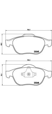 Тормозні колодки Brembo P68032