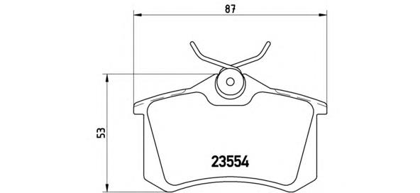 P68024 Brembo Колодки гальмівні задні, дискові