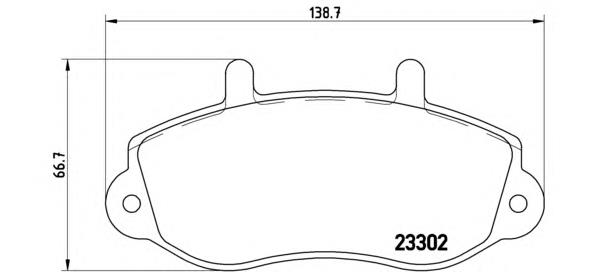 Тормозні колодки Brembo P68025