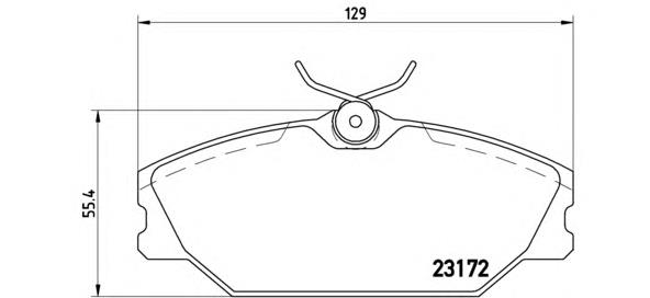 Передні тормозні колодки P68027 Brembo