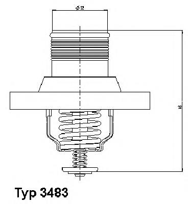 348389D Wahler Авто термостат