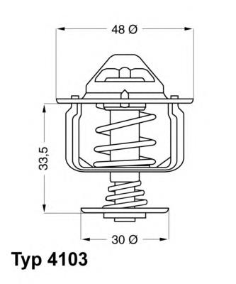 Термостат в зборі Wahler 410382D