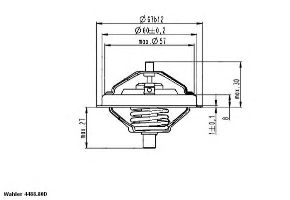 448880D0 Wahler Авто термостат
