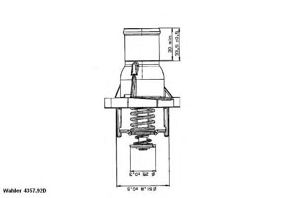 Автомобільний термостат Wahler 435792D ціна, від 23.05 USD