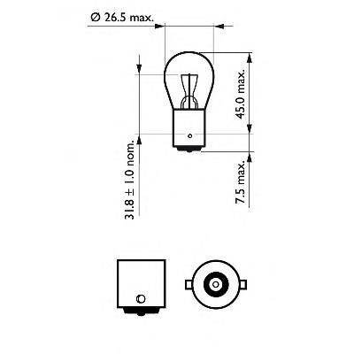Купити 12498CP Philips Лампочки