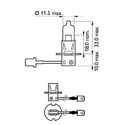 Лампочка галогенна 12336PRB1 Philips