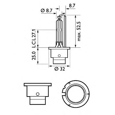 Купити 85122XVC1 Philips Лампочка ксеноновая
