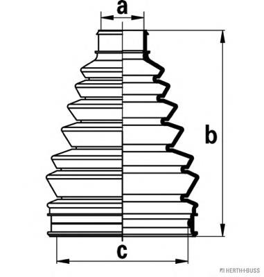 Пильник ШРКШ зовнішній Jakoparts J2865010