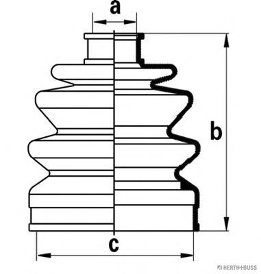 Купити J2860504 Jakoparts Пильник шарніра приводу