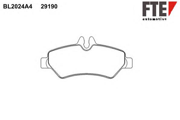 Задні гальмівні колодки FTE BL2024A4 ціна, від 17.23 USD