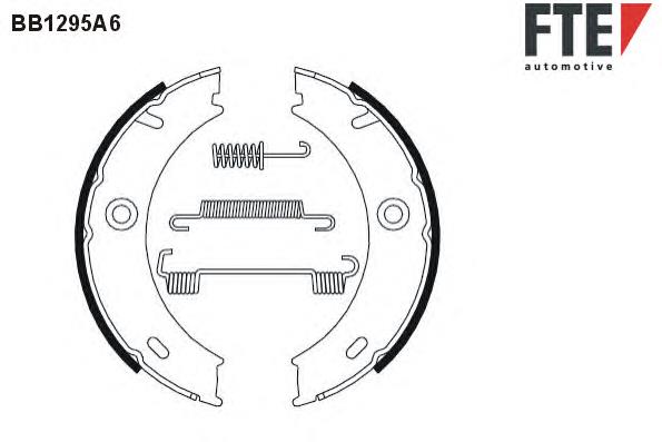 BB1295A6 FTE колодки ручника/стоянкового гальма