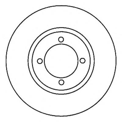 Диск гальмівний передній 562038B Jurid/Bendix
