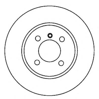Диск гальмівний передній 561980B Jurid/Bendix