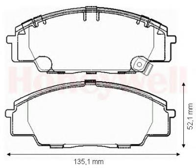 572432B Jurid/Bendix Передні гальмівні колодки