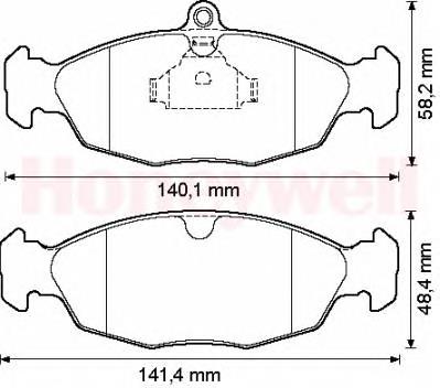 Передні тормозні колодки 571924B Jurid/Bendix