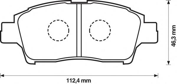 Передні тормозні колодки 572404B Jurid/Bendix