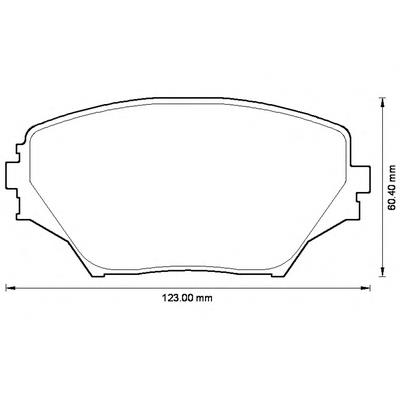 Передні тормозні колодки 572487B Jurid/Bendix