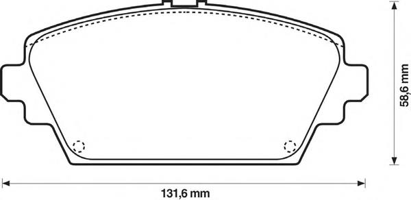 572428B Jurid/Bendix Передні гальмівні колодки