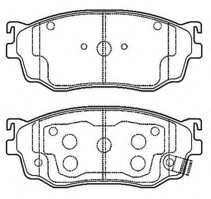572444B Jurid/Bendix Передні гальмівні колодки