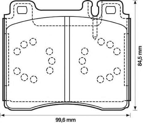 Гальмівні колодки Jurid/Bendix 571477B ціна, від 27.77 USD