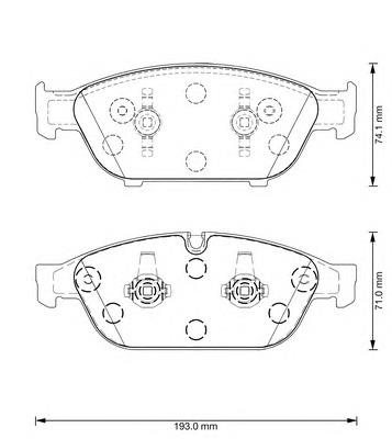 Купити 573381B Jurid/Bendix Колодки гальмівні передні, дискові