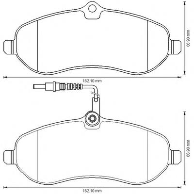 Купити 573280B Jurid/Bendix Колодки гальмівні передні, дискові