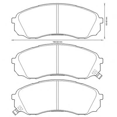 Купити 572619B Jurid/Bendix Колодки гальмівні передні, дискові
